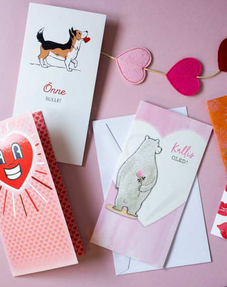 Hallmark Pocket Card Dog with heart