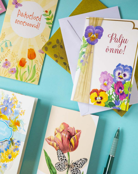 Hallmark Taskuga Kaart Tulp ja liblikas