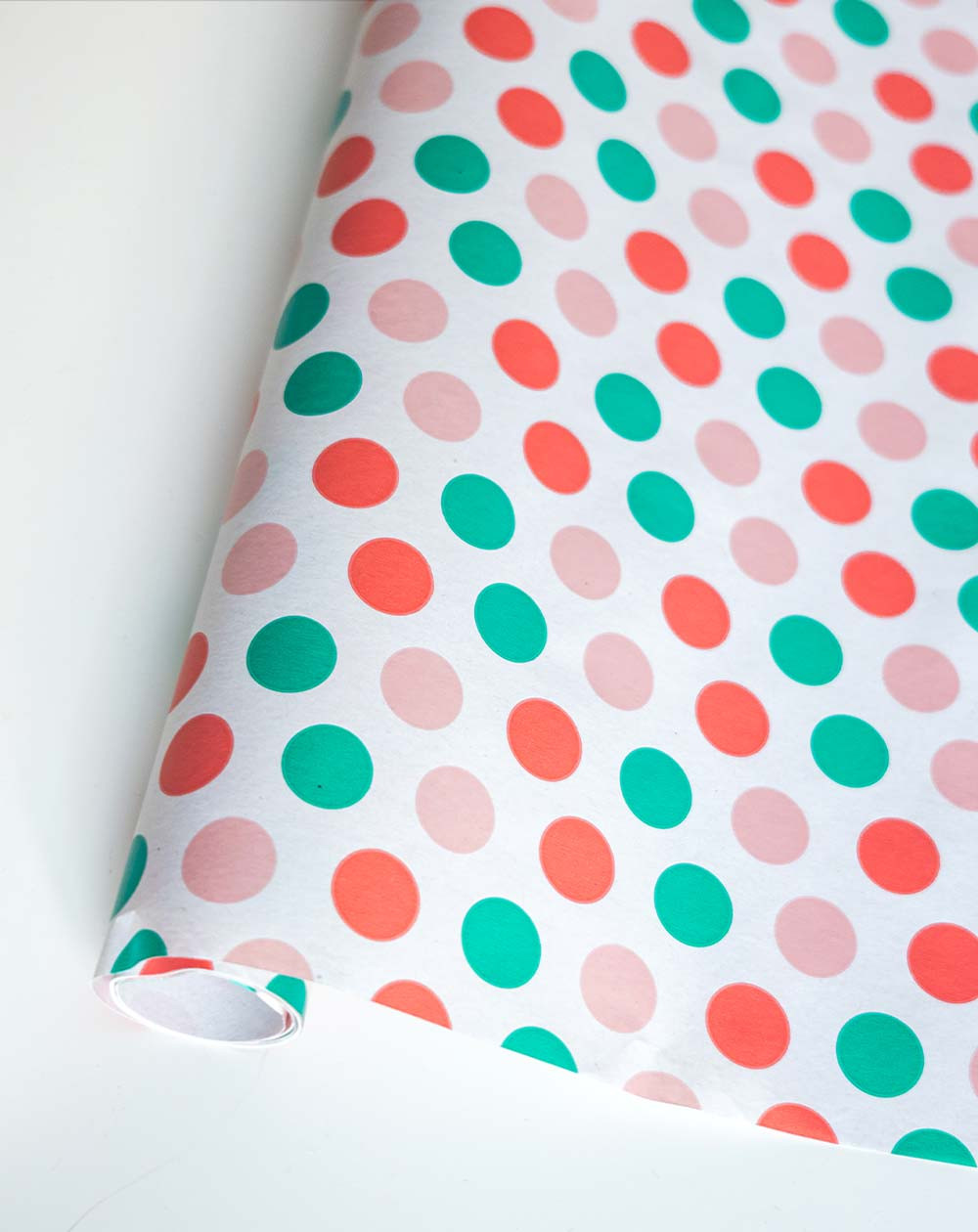 Wrapping paper Colorful polka Dots