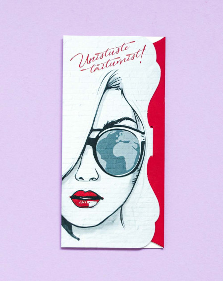 Pocket Card Woman with glasses