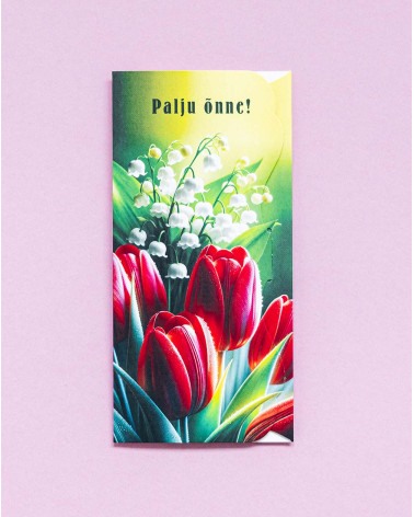 Pocket Card Tulips and lilies of the valley