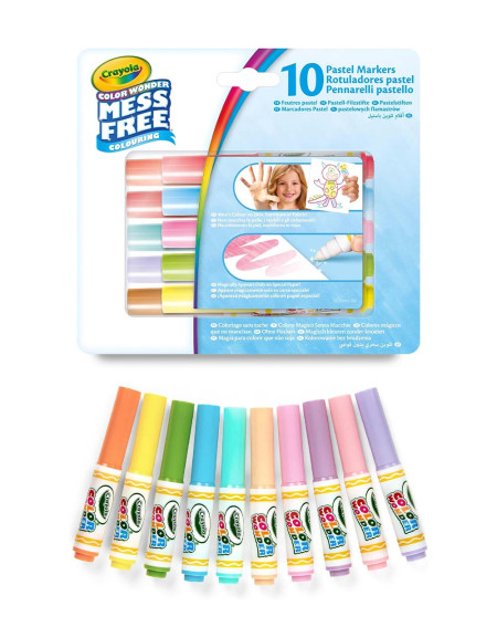 Crayola Color Wonder Pastel Markers 10pc