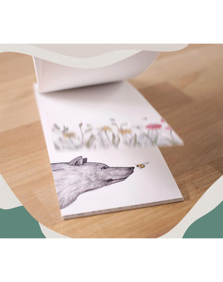 Notepad Bees and flowers - Stationery - Agapics