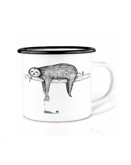 Cup enamel Sloth - Camping gear - Agapics