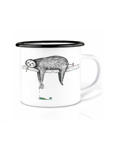Cup enamel Sloth - Camping gear - Agapics