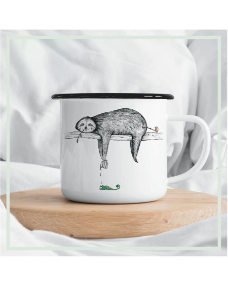 Cup enamel Sloth - Camping gear - Agapics