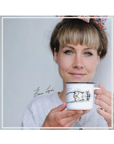 Ceramic Mug Clam Otter - Camping gear - Agapics