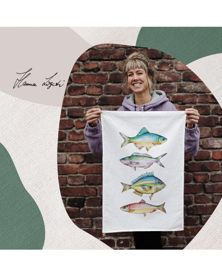 Köögirätik Kalad - Kodutooted - Agapics