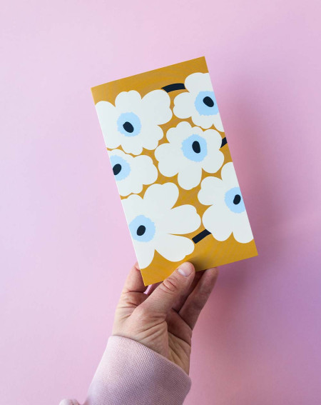 Marimekko Kaart Valged lilled - Agapics