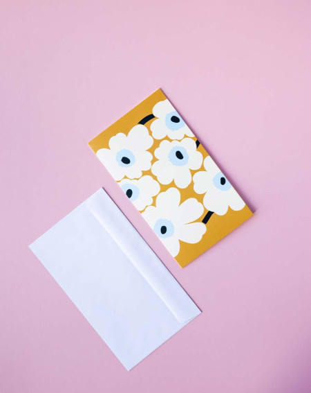 Marimekko Card White flowers - Agapics