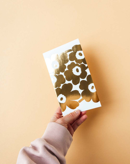 Marimekko Card Golden Flowers - Agapics