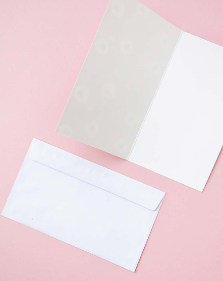 Marimekko Card Red flowers - Agapics