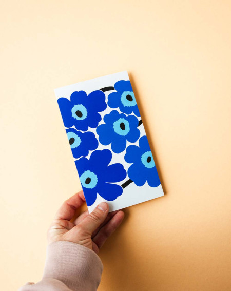 Marimekko Kaart Sinised lilled - Agapics
