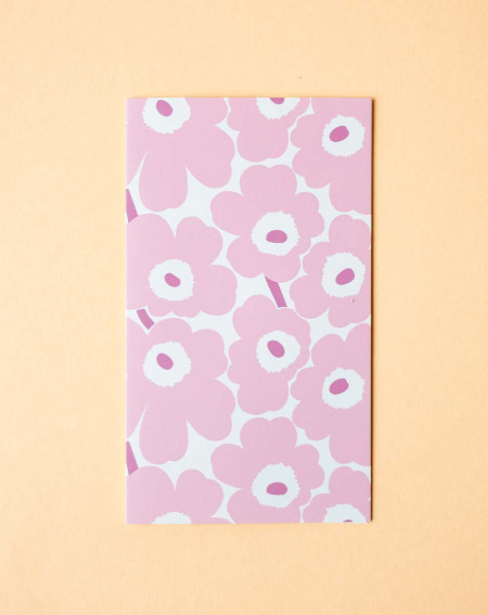 Marimekko Card Pink Flowers - Agapics