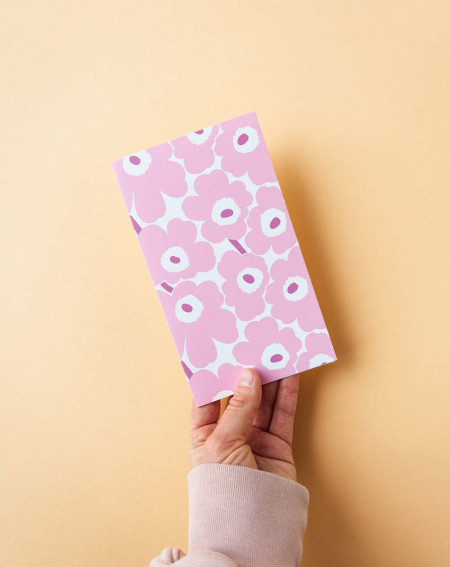 Marimekko Card Pink Flowers - Agapics