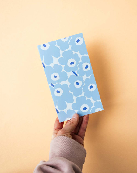 Marimekko Kaart Sinised lilled - Agapics