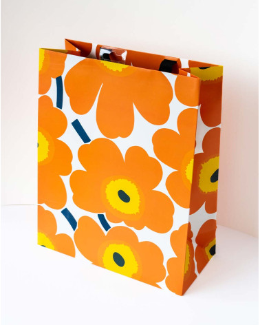 Large Gift Bag L Orange flowers - Agapics