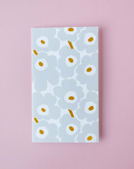 Marimekko Card Grey Flowers - Agapics