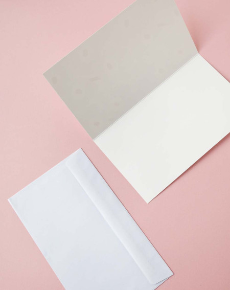 Marimekko Card Grey Flowers - Agapics