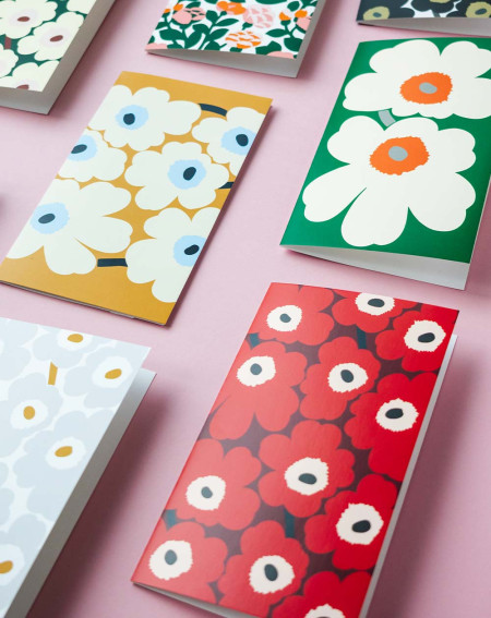 Marimekko Kaart Hallid lilled - Agapics