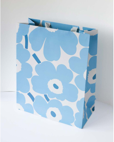 Large Gift Bag L Blue flowers - Agapics