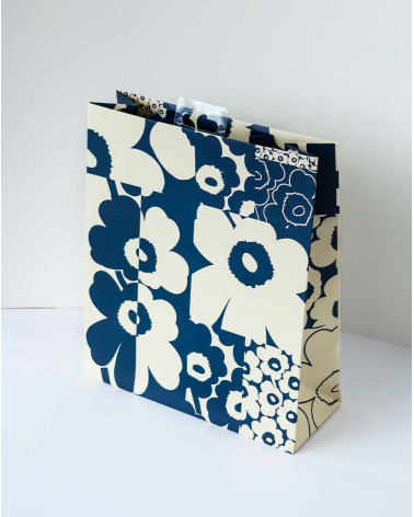Medium Gift Bag M Blue flowers - Agapics