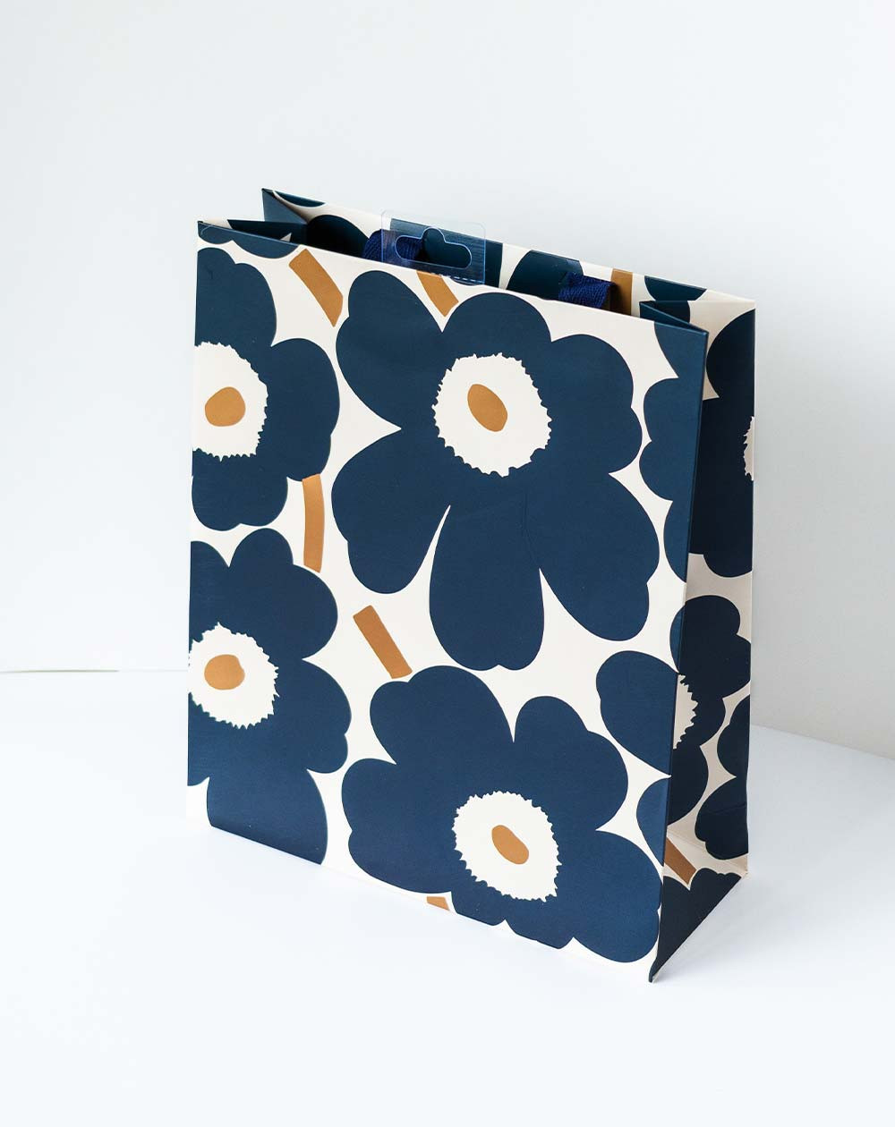 Medium Gift Bag M Big Blue flowers - Agapics