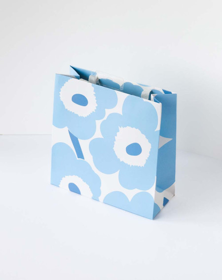 Small Gift Bag S Blue flowers - Agapics