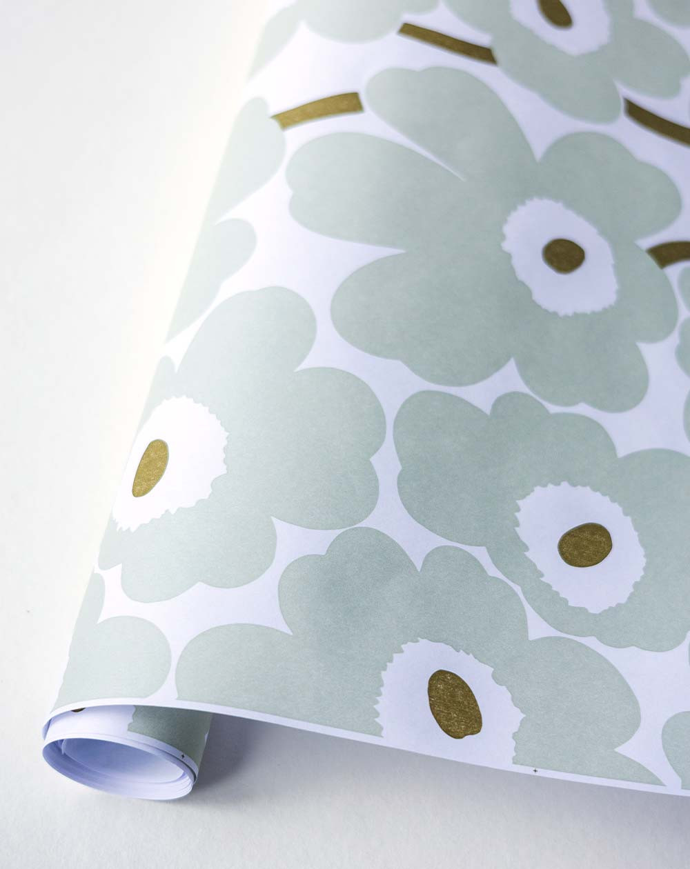 Wrapping paper Grey flowers - Agapics