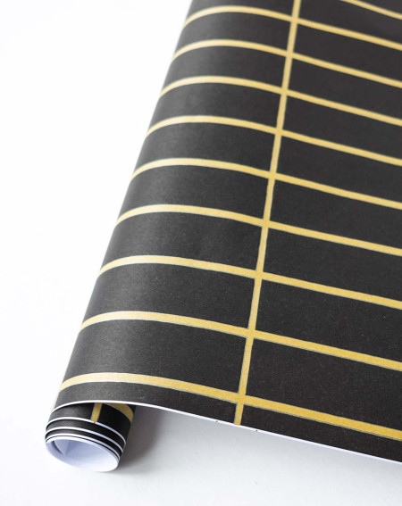 Wrapping paper black and gold