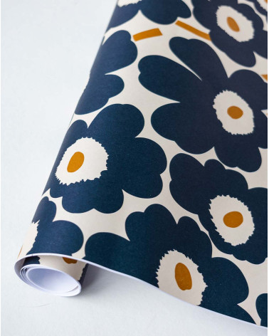 Wrapping paper Big Blue flowers - Agapics