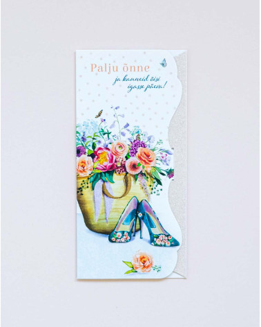 Hallmark Pocket Card Stilettos and flowers