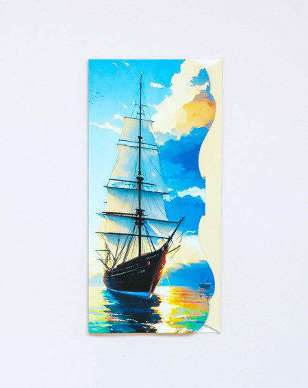Pocket Card Tall ship - Agapics