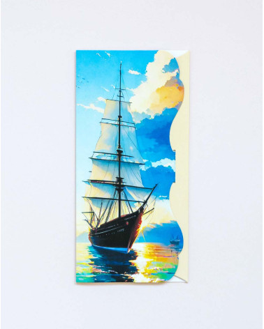 Pocket Card Tall ship - Agapics