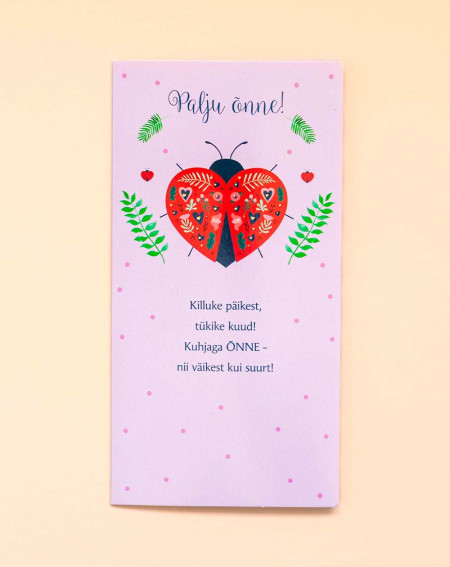 Hallmark Pocket Card Ladybug - Agapics