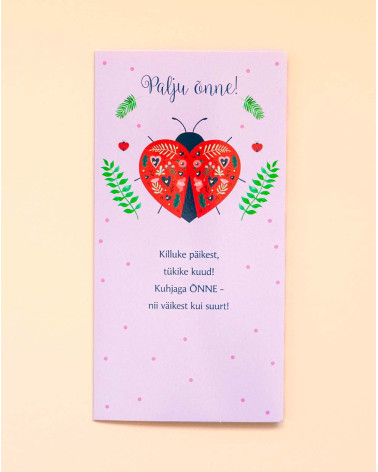 Hallmark Pocket Card Ladybug - Agapics