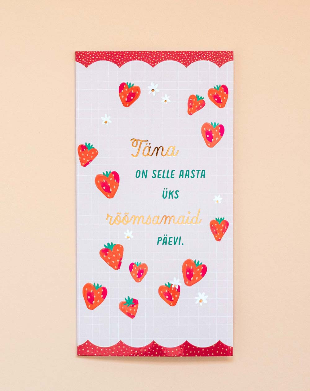 Hallmark Pocket Card Strawberries - Agapics