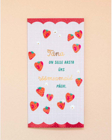 Hallmark Pocket Card Strawberries - Agapics
