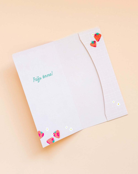 Hallmark Pocket Card Strawberries - Agapics