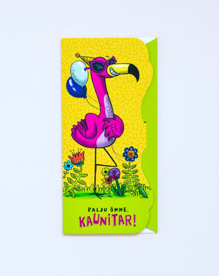 Hallmark Pocket Card Flamingo