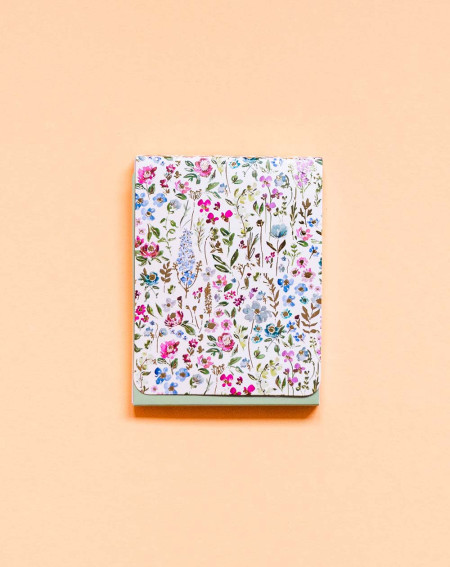 Notepad A7 Flowers mini lined
