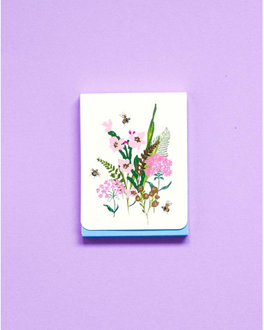 Notepad A7 Flowers mini lined