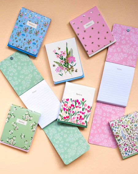 Notepad A7 Flowers mini lined