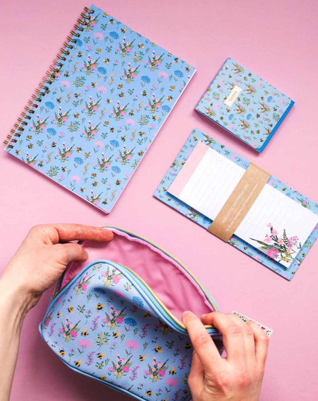 Notepad A7 Flowers mini lined