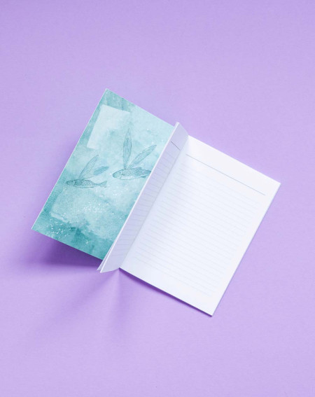 Notebook A6 Woman with fish