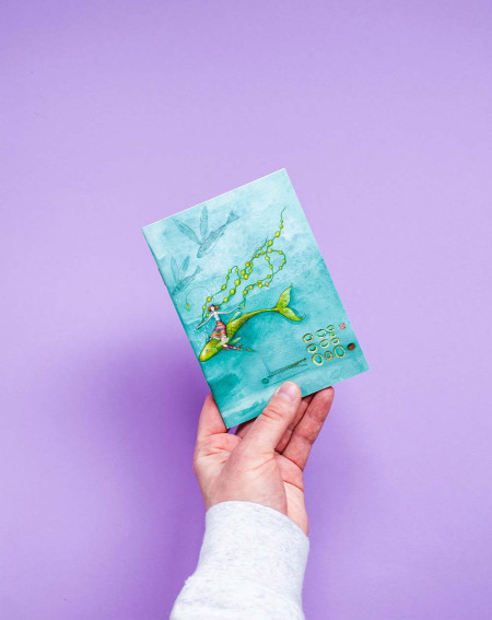 Notebook A6 Woman with fish