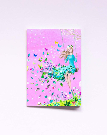 Notebook A6 Girl on a swing