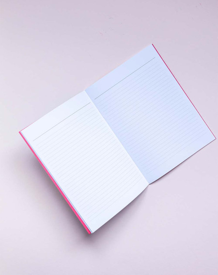 Notebook A5 Girl and rainbow