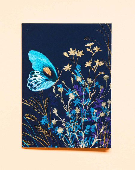 Notebook A5 Blue butterfly - Agapics