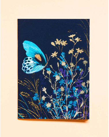 Notebook A5 Blue butterfly - Agapics